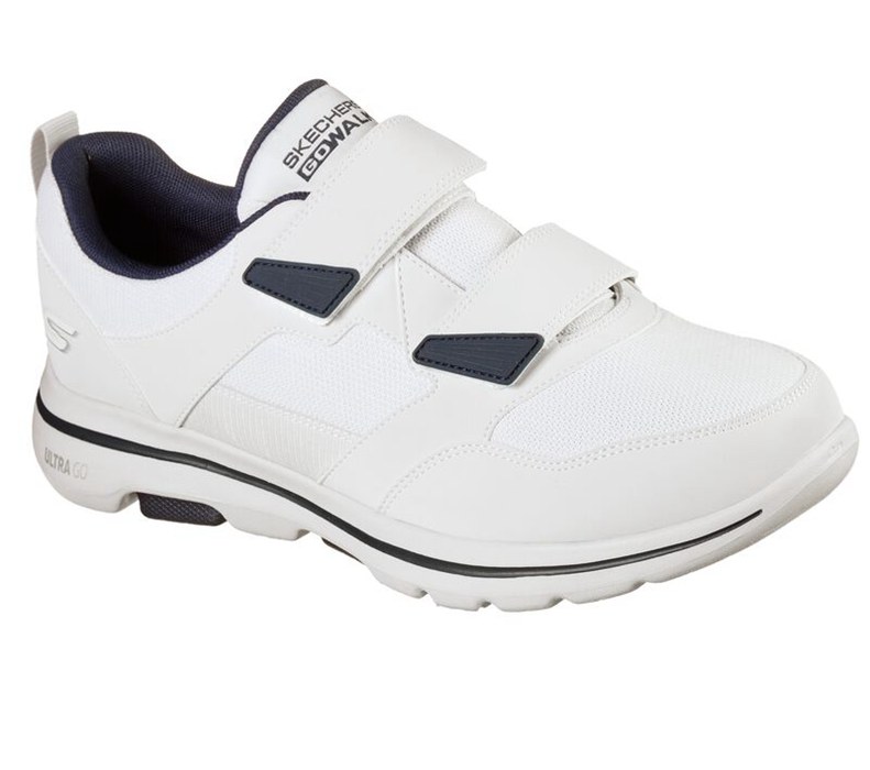 Skechers Herr Vita/Marinblå Sneakers - Gowalk 5 - Wistful - Sverige (KQUHG-9816)